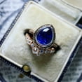 thumbnail image 2 of Bright Zircon Ring Round Blue Stone Jewelry Fashion Jewelry Engaged Ring For Women, 2 of 9
