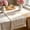 Khaki Size H9, variant on ZZkhGO Minimalist Linen Table Runner, Hollow Woven Long Tassel Dining Table Decorative Cloth, Color-Blocked Boho Runner with Fringed Ends for Christmas Home Decor, Khaki
