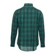 thumbnail image 3 of Argyleculture Russell Simmons Men's Plaid Button Down Sport Shirt (XLarge, Pine), 3 of 4