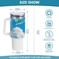thumbnail image 3 of SKYSONIC Insulated Tumblers with Lids and Straws Handles 40oz Water Bottle Hello Summer Sunflower Travel Mug Reusable Stainless Steel Thermos Vacuum, 3 of 7