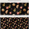 thumbnail image 2 of Soimoi Black Cotton Voile Fabric Cookies & Oranament Christmas Print Sewing Fabric Yard 42 Inch Wide, 2 of 7