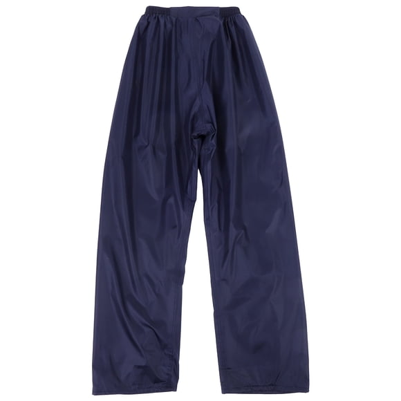 Double Layer Outdoor Cycling Pants Rainproof Waterproof Motorcycle Riding Rain Pants Fishing Trousers for Camping Hiking Climbing Boating Hunting - Size XL (Dark Blue)