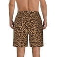 thumbnail image 3 of Kdxio Leopard Printed Pattern Mens Casual Shorts - Drawstring Summer Beach Sports Shorts for Men, 3 of 9
