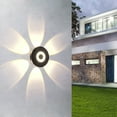 thumbnail image 1 of Luz exterior LED negra - 8W Blanca cálida luminosa en todas las rodeas - Plástico impermeable - 12x12x5cm - Porche e iluminación de seguridad, 1 of 8