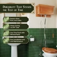 thumbnail image 4 of Renovators Supply High Tank Pull Chain Toilet Conversion Kit w/Light Mahogany Wooden Raised High Tank 59" to 74" Adjustable Height Chrome Z Pipe, 4 of 9