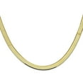 thumbnail image 3 of Auriga Fine Jewelry 10K Yellow Gold 5.5mm Silky Herringbone Chain Necklace 22inch for Women, 3 of 7