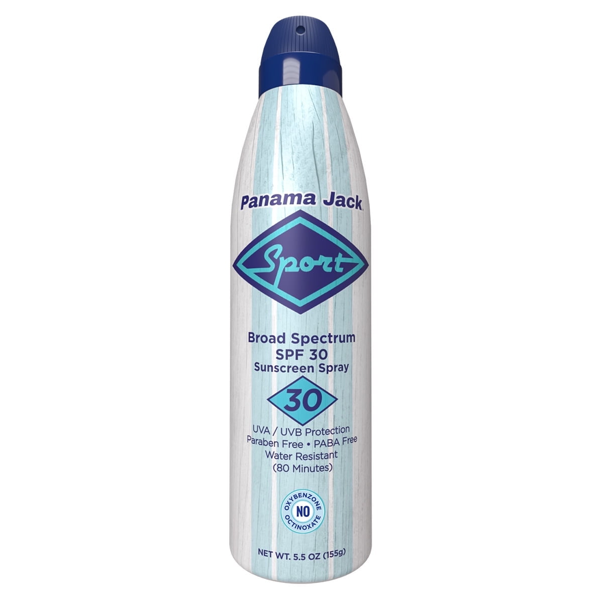 Panama Jack Broad Spectrum Sport Sunscreen Spray for Body, Water-Resistant Sunblock Spray, SPF 30, 5.5 oz