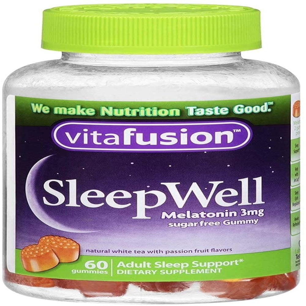 Vitafusion SleepWell Gummy Sleep Aid for Adults, White Tea amp Passion  Fruit ea by Vitafusion" - Walmart.com