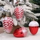 thumbnail image 2 of Adorno navideño colgante rojo con forma de piña, bellota, búho, copa, botella de vino, adorno navideño, bola, suministros para fiestas, escaparate, 2 of 5