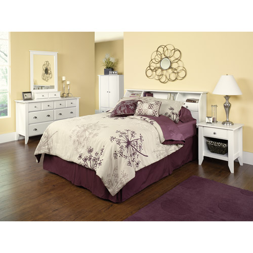 Sauder Shoal Creek 4Piece Bedroom Set, Soft White