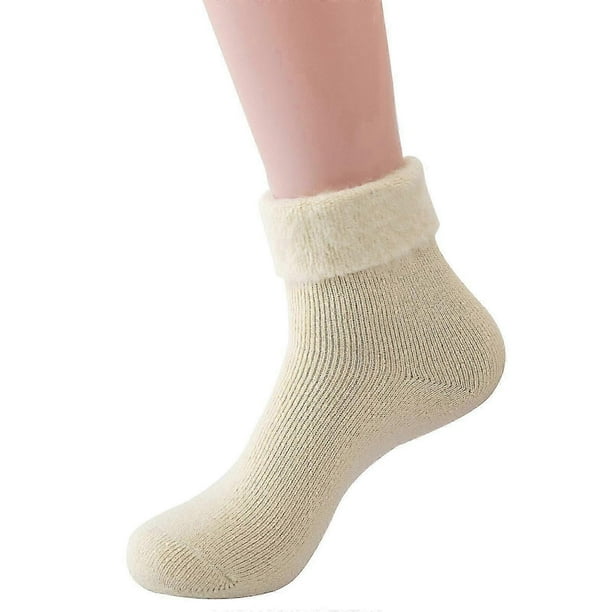 3 Pairs Extra Warm Womens Super Soft Thermal Bed Socks, Fluffy Socks Womens Ideal for Cold Evenings - Fleece Lining, Cosy, Comfortable