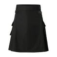 thumbnail image 5 of HOWPAY Kilt for Men Scottish Traditional Highland Casual Utility Kilts with Adjustable Waist and Large Cargo Pockets Loose Fit Pleated Skirt Grey XL, 5 of 9