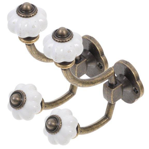 Topbathy Clothing Hooks Zinc Alloy Vintage 2 Pcs