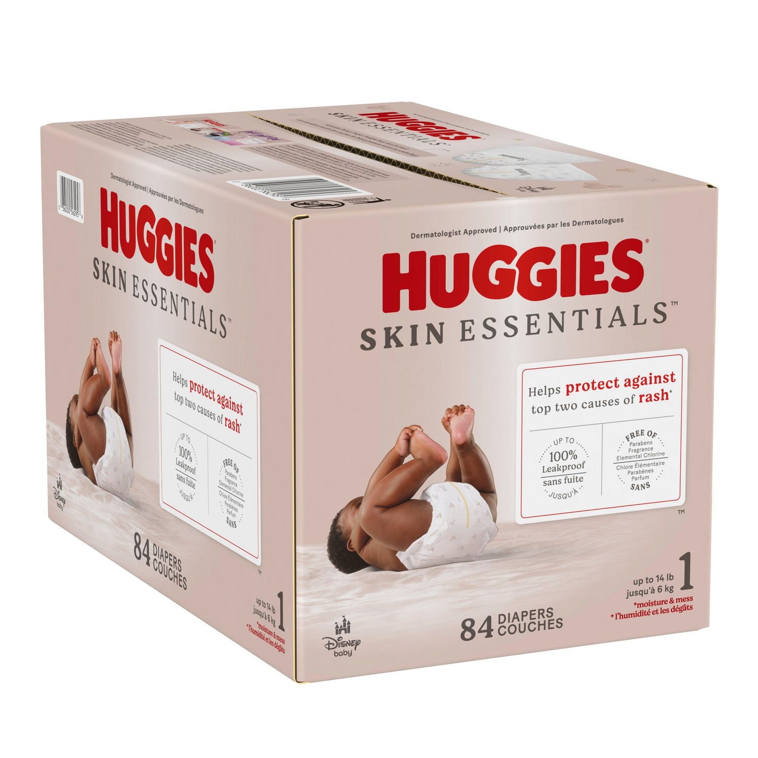 Huggies Skin Essentials Baby Diapers, Size NB-6, 84-42 Count, Size  NB-6 | 84-42 Count