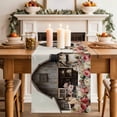 thumbnail image 2 of Table Runner - 90 Inch Long, Beige Easter Bunny Kitchen Dining Table Runner Dresser Scarves, Spring Retro Farmhouse Rabbits Floral Farmhouse Decor for Coffee Tables Wedding Party Banquet, 2 of 8