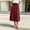 Wine, variant on Tdoqot Womens Cotton Linen Skirts with Pockets- A-Line Drawstring Summer Casual Elastic Waist Midi Skirt Sky Blue Size S-2XL