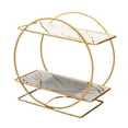 thumbnail image 2 of Organizador de encimera de baño, estante de almacenamiento, tocador de baño decorativo versátil Blanco, 2 of 9