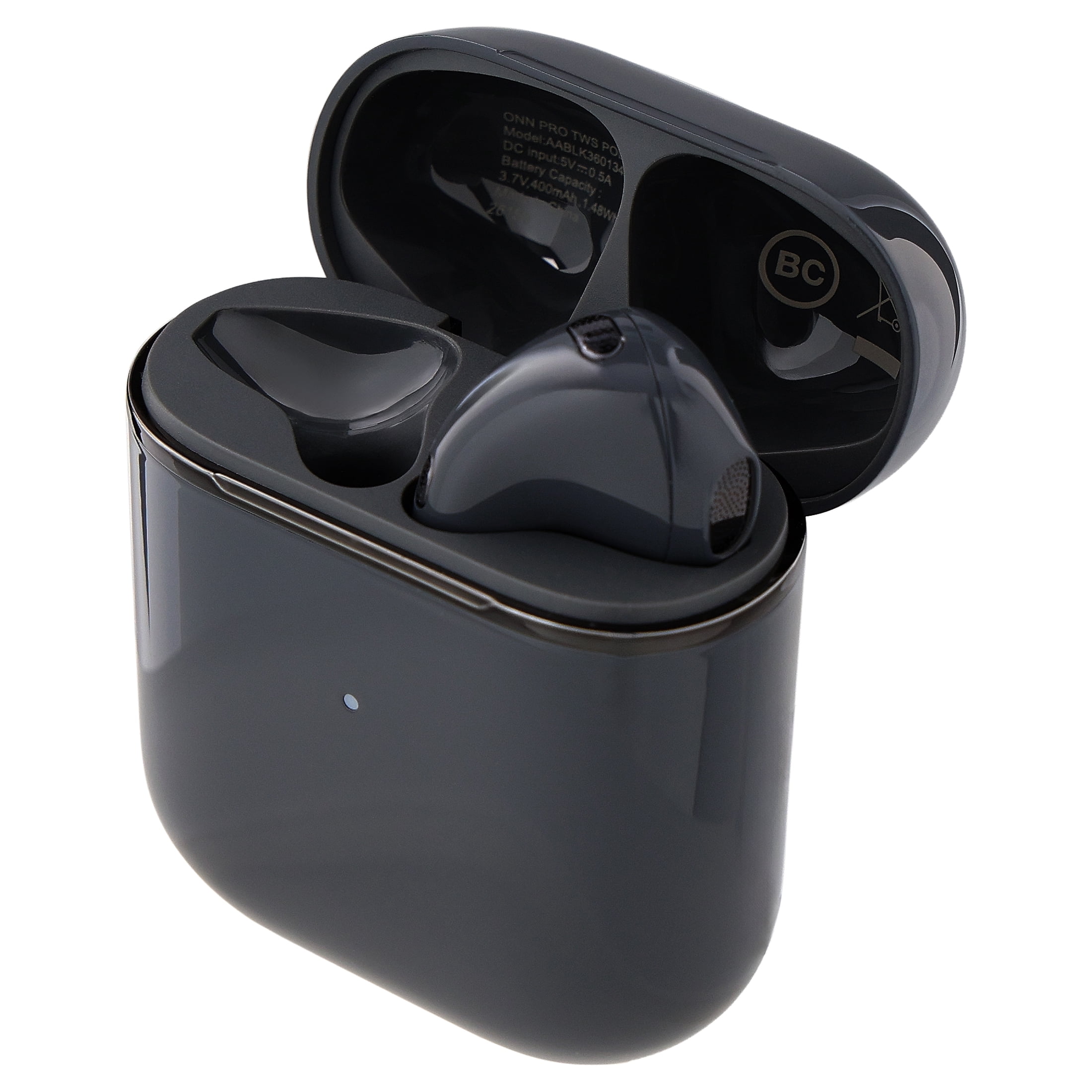 Onn Vibraudio Pro 2 Wireless Earbuds with Bluetooth and Noise Canceling, Black