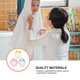 thumbnail image 4 of 3 toallas de baño de pingüino de dibujos animados, encantadoras herramientas de baño de doble cara para niños, 4 of 6