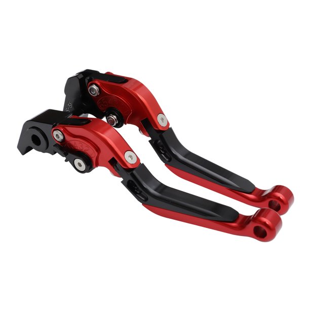 Palancas de freno y embrague cortas únicas para Aprilia RSV4 2009-2022, palanca de freno ajustable en 6 posiciones, aleación de aluminio T6 6061, roja, 1 juego