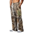 thumbnail image 5 of Havenx Camo Sweat Pants for Men Wide Leg Dry Leaf Print Elastic Waist Pants with Pockets Open Bottom Camouflage Trousers Athletic Jogger Workout Casual Fashion Streetwear,Camel 3XL, 5 of 7