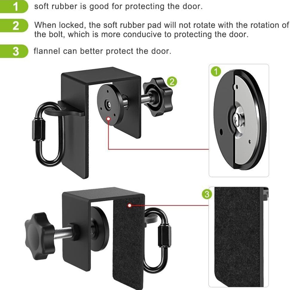 Door Mount Anchors For Resistance Bands Space Saving Workout Hooks For Home Gym Fangkenuo