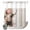 Light Brown, variant on No Hook Shower Curtain, Spring Cow Floral Shower Curtains for Bathroom with See Through Top Window, Vintage Brown Wooden Farmhouse Waterproof & Washable Bath Curtain 66"x72"