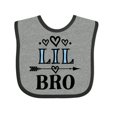 

Inktastic Lil Bro Announcement Boys Brother Gift Baby Boy Bib