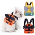 thumbnail image 1 of UBIUOPet - Correa para mochila, mochila para senderismo, mochila para cachorros, mochila ajustable, mini chaleco para mascotas, para viajes al aire libre, acampada, mochila naranja, 1 of 5