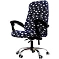 thumbnail image 1 of Housses de Chaise de Bureau Imprimées, Housse de Chaise d'Ordinateur Extensible Housses de Chaise Boss Universelles Style Simplisme Moderne Housse de Chaise à Dossier Haut (Star, Grand), 1 of 8