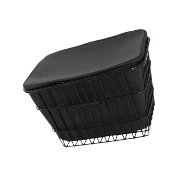 Cesta para bicicleta, cesta para bicicleta, bolsa para bicicleta, cesta para guardar bicicletas con bolsillo interior para S NO Tapa Trasera