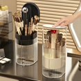 thumbnail image 3 of Portabrochas de Maquillaje con Tapa: Organizador de Brochas de Maquillaje Tipo Empuje - Estuche Acrílico para Guardar Maquillaje y Artículos de Oficina, 3 of 4