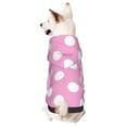 thumbnail image 1 of Balery Pink And White Polka Dot Sudadera con Capucha para Perros Pequeños – Ropa para Mascotas, Disfraz para Perros y Gatos, Ideal para Fiestas y Cosplay-Small, 1 of 7