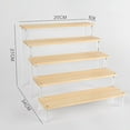 thumbnail image 3 of 1-5 Layers Wooden Ladder Rack Acrylic Multi-layer Ladder Display Rack, 3 of 11