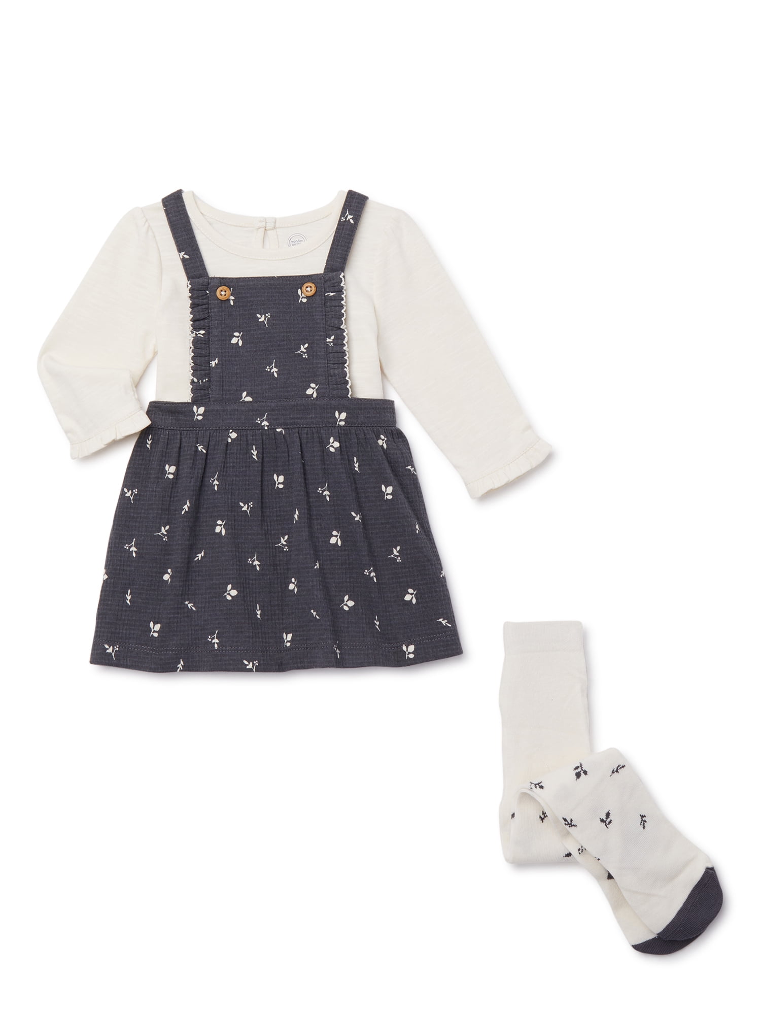 jumper dress and tights