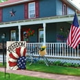 thumbnail image 4 of AMHNF 4th of July Patriotic Garden Flag Daisy Double Sided, Freedom Memorial Day Burlap Vertical Garden Flag Independence Day for Small Yard Seasonal Holiday Outdoor Decor 12 x 18 inch, 4 of 5
