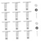 thumbnail image 5 of SHOWERORO 12Ud De De Hierro Para Uso Diario Con Tornillos Incluidos, 5 of 7