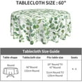 thumbnail image 6 of Round Tablecloth Sage Green Leaf Table Cloths Waterproof Table Cover for Wedding Party Dining Holiday Banquet, 6 of 6