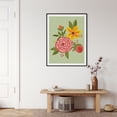 thumbnail image 2 of Floral Wall Art, Flower Bouquet Print, Valentines day gift, gift for him,Living room wall decoration, bedroom, art deco, frameless 20x30inches, 2 of 4