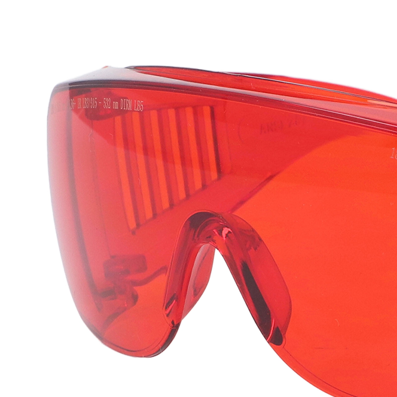 BIMZUC Laser Glasses Red 180 To 532nm Strong Light Protection Industrial Work Glasses for Technician Safety Protective Eyewear Goggles Anti-Fog PC Lens 1 Count