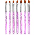 thumbnail image 1 of Set of 7 brushes for acrylic nails and UV gel application, 1 of 5