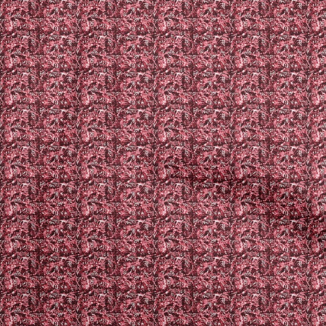 oneOone Velvet Red Fabric Abstracts Fabric For Sewing Printed Craft Fabric By The Yard 58 Inch Wide