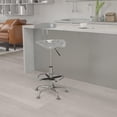 thumbnail image 2 of Scranton & Co Drafting Chair in Silver and Chrome, 2 of 8