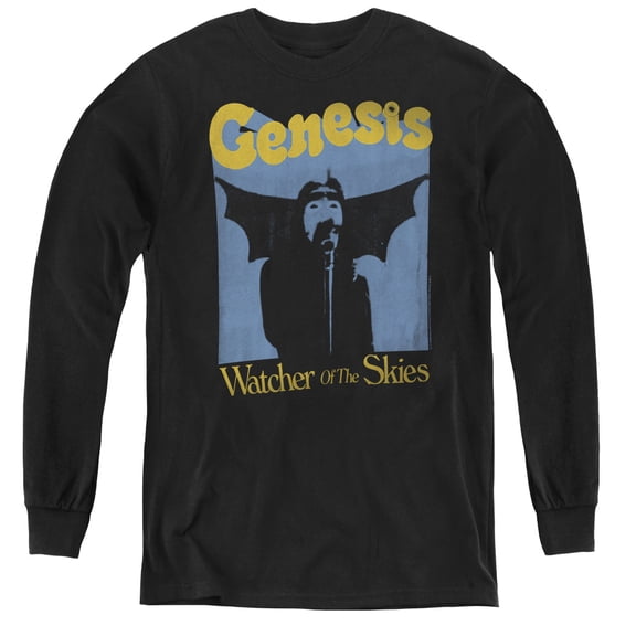 Genesis Watcher Of The Skies Youth Long Sleeve T-Shirt Tee Black