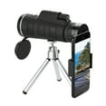 thumbnail image 1 of Telescopio monocular profesional 40x60 con trípode y adaptador para celular - Lente BAK4, zoom óptico HD y brújula integrada para aventuras al aire libre. Incluye bolsa de transporte y accesorios., 1 of 5
