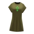 thumbnail image 4 of Vestido De Verano Para Mujer, Vestido De Verano Hasta La Rodilla, Vestido De Línea A Para Viajes, Playa, Compras, XXL, 4 of 7