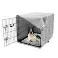 thumbnail image 5 of Alphabet Dog Crate Cover, Ornamental Capital Letters Curvy Swirling, Easy to Use Pet Kennel Cover Small Dogs Puppies Kittens, 7 Sizes, Pale Eggplant Dried Rose, by Ambesonne, 5 of 6