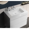 thumbnail image 3 of CITTANEO 30 Inch Floating Bathroom Vanity with Sink, Modern Bathroom Cabinet with 2 Drawers, White, 3 of 6