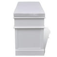 thumbnail image 3 of vidaXL White Storage & Entryway Bench with Cushion Top 2 Draw 3 Crate, 3 of 6