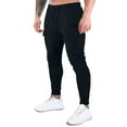 thumbnail image 2 of HAiming Mens Joggers Pants Stretch Slim Gym Sweatpants Casual Tapered Elastic Work Cargo Trousers with Zip Pocket, 2 of 6